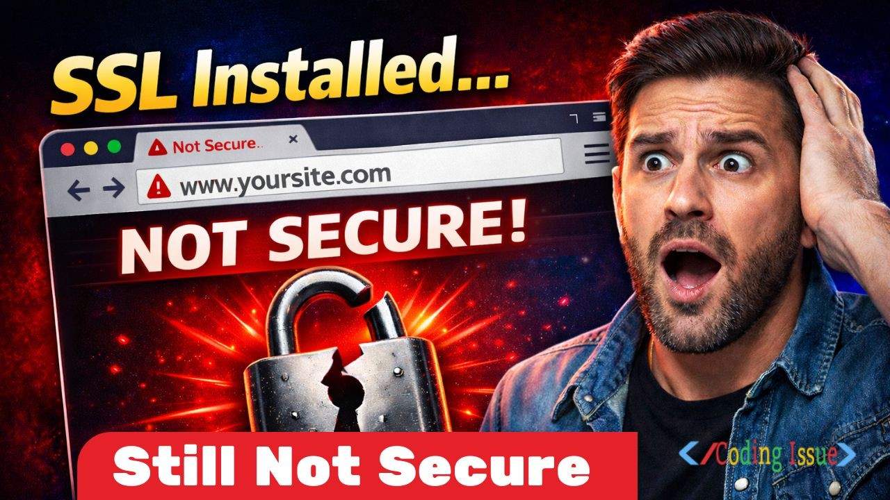 SSL Installed but Site Still Shows “Not Secure”? Here’s Why