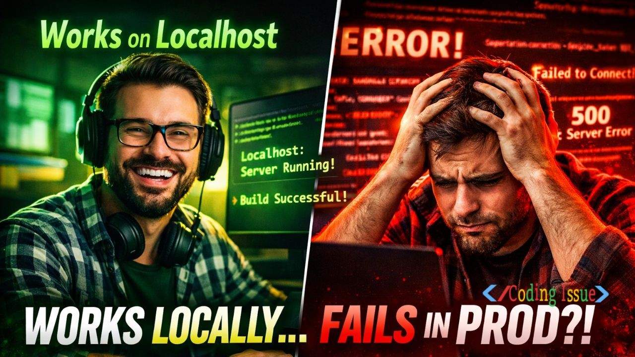 Why code works on localhost but fails in production
